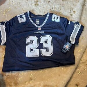 NFL Nike Cowboys Navy and Silver Jersey